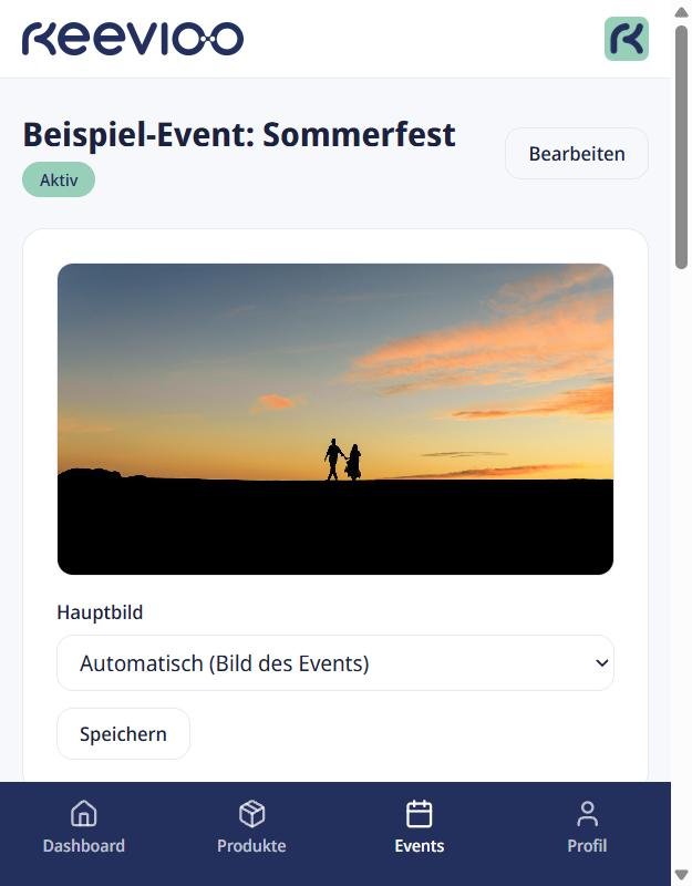 Automatisch ermitteltes Bild des Events als Hauptbild, mit Auswahl-Dropdown